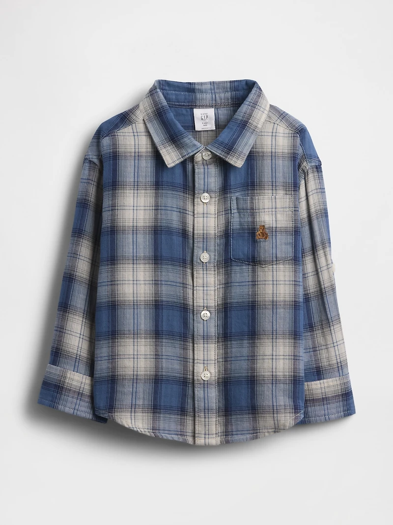 Baby & Toddler Double-Weave Plaid Shirt
