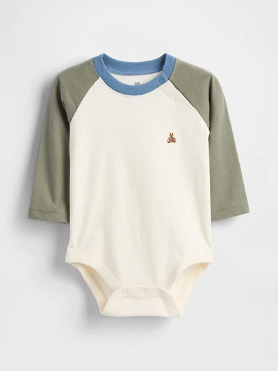 Baby First Favorites Organic Cotton Raglan Bodysuit