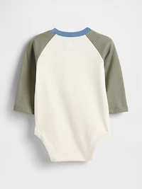 Baby First Favorites Organic Cotton Raglan Bodysuit
