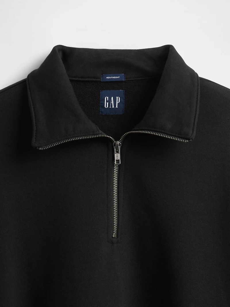 Heavyweight Oversized Quarter-Zip Pullover