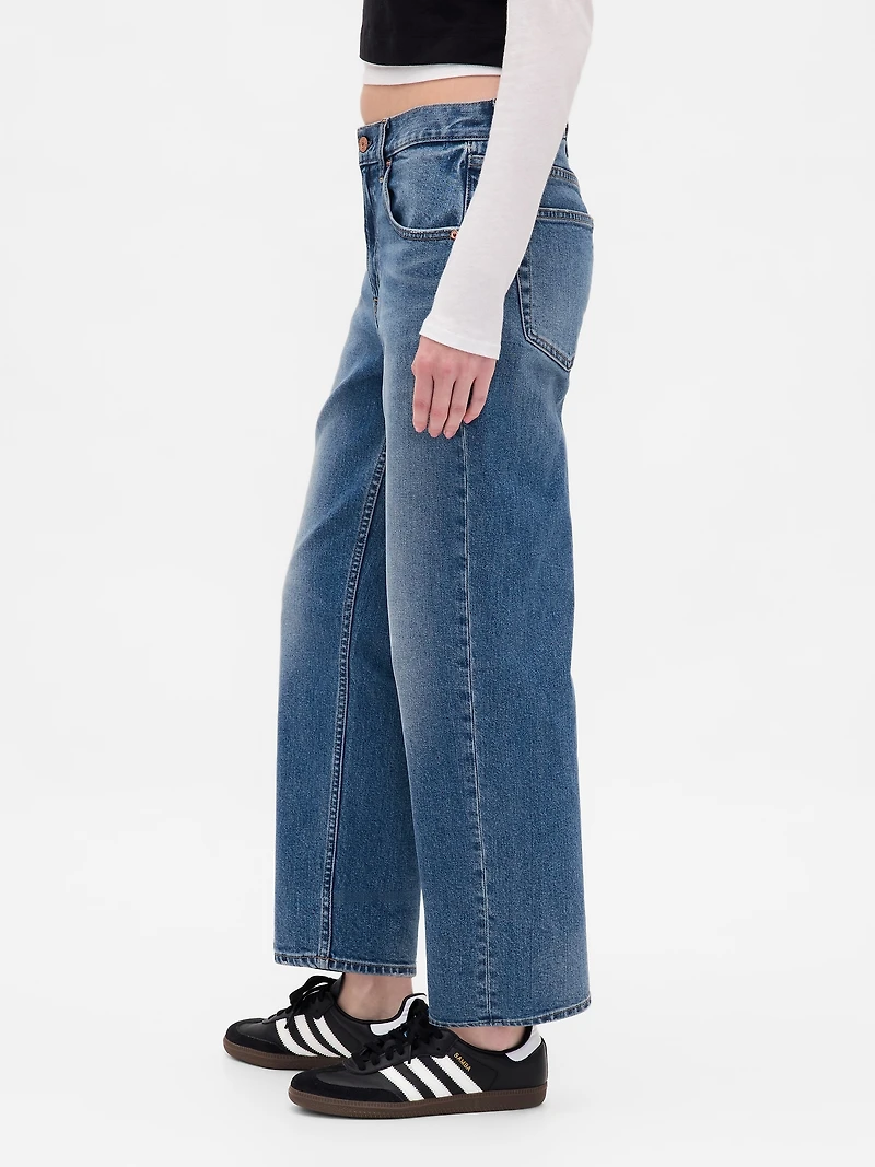 Mid Rise Relaxed Crop Jeans