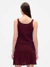 100% Cotton Pointelle Tank Top