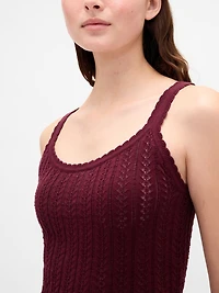 100% Cotton Pointelle Tank Top