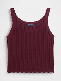 100% Cotton Pointelle Tank Top