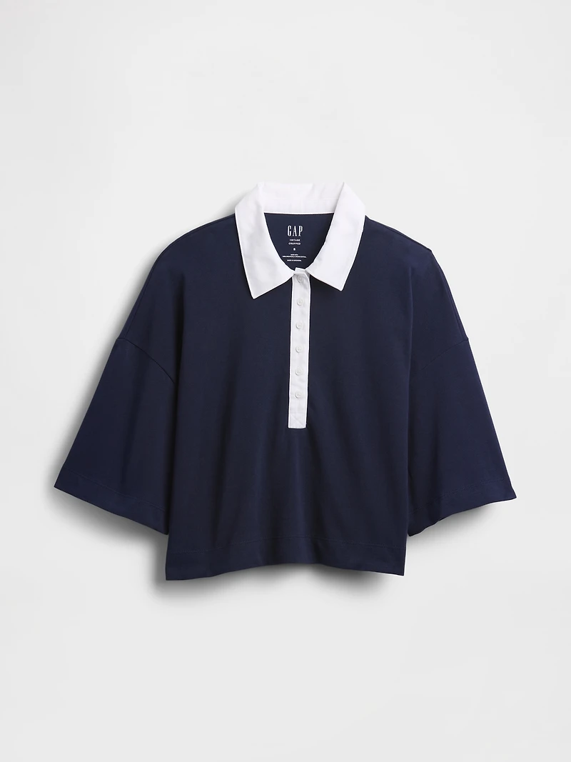 Heavyweight Crop Polo Shirt