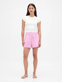 Poplin Logo PJ Boxer Shorts