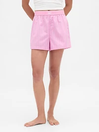 Poplin Logo PJ Boxer Shorts