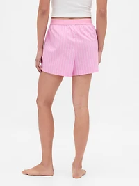 Poplin Logo PJ Boxer Shorts
