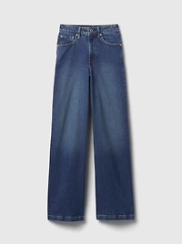 Curvy High Rise Stride Wide-Leg Jeans