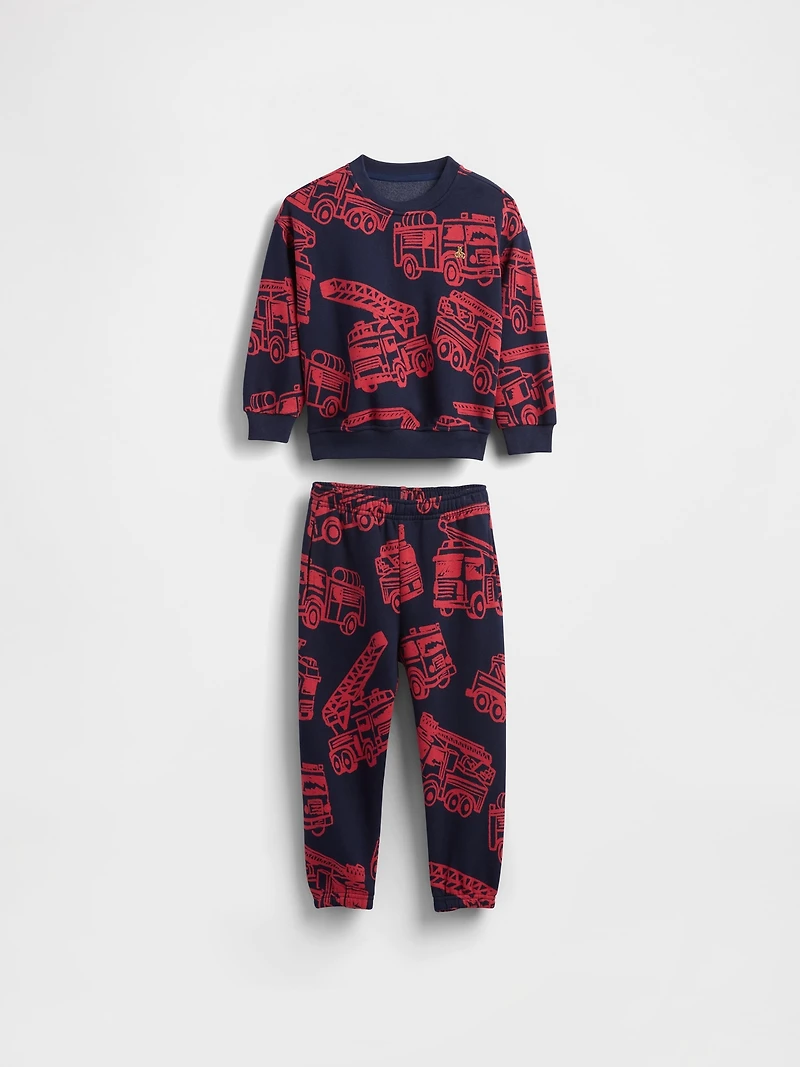 Baby & Toddler VintageSoft Firetruck Sweat Set