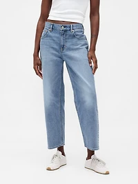 Mid Rise Relaxed Crop Jeans
