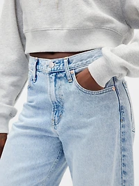 High Rise Crop Barrel Jeans