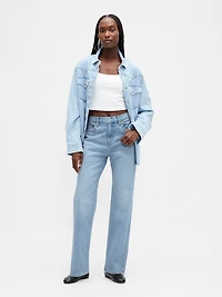 High Rise Relaxed Straight Jeans
