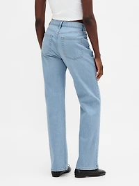 High Rise Relaxed Straight Jeans