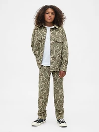 Kids Relaxed Camo Denim Shirt