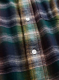 Organic Cotton Relaxed Flannel Shirt