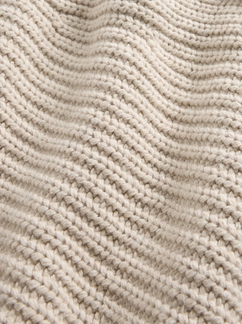 Cotton-Blend Wrap Cardigan Sweater