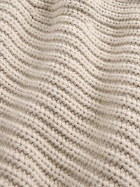 Cotton-Blend Wrap Cardigan Sweater