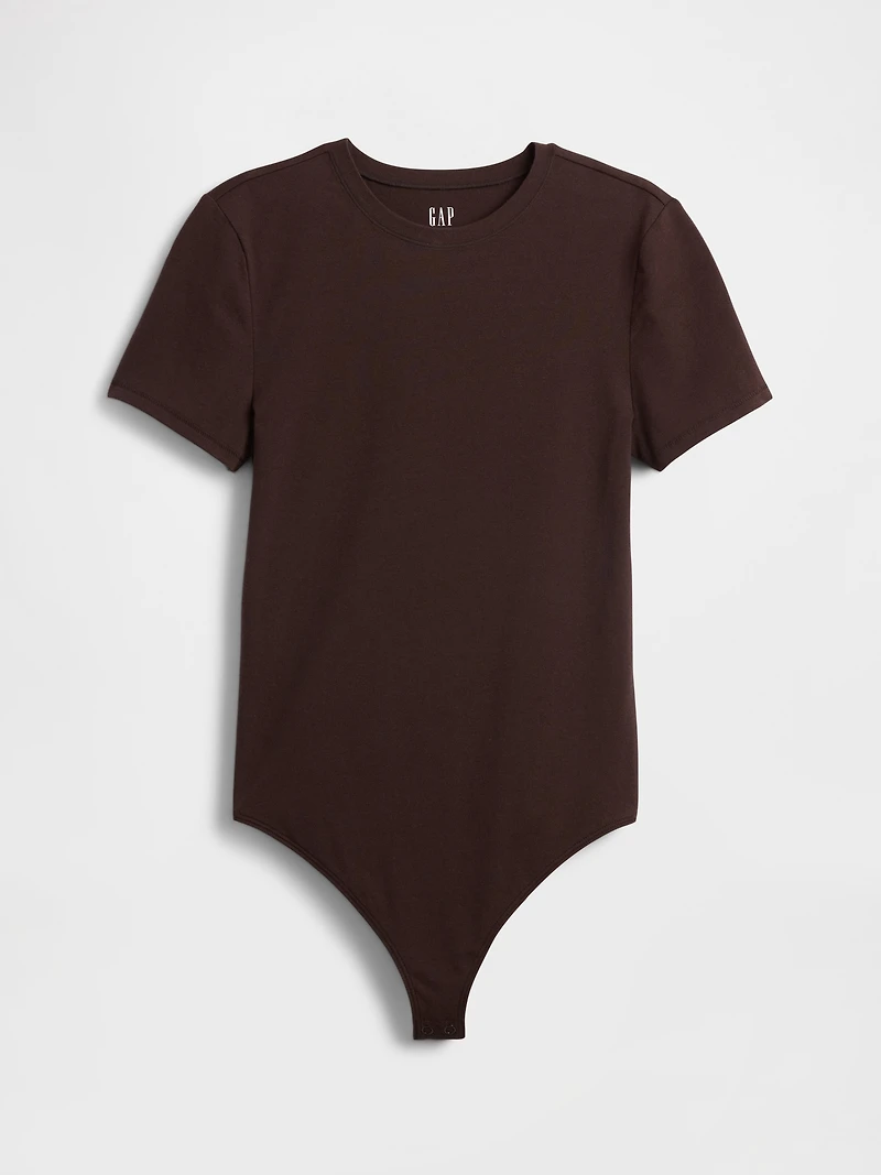 CloseKnit Jersey T-Shirt Thong Bodysuit