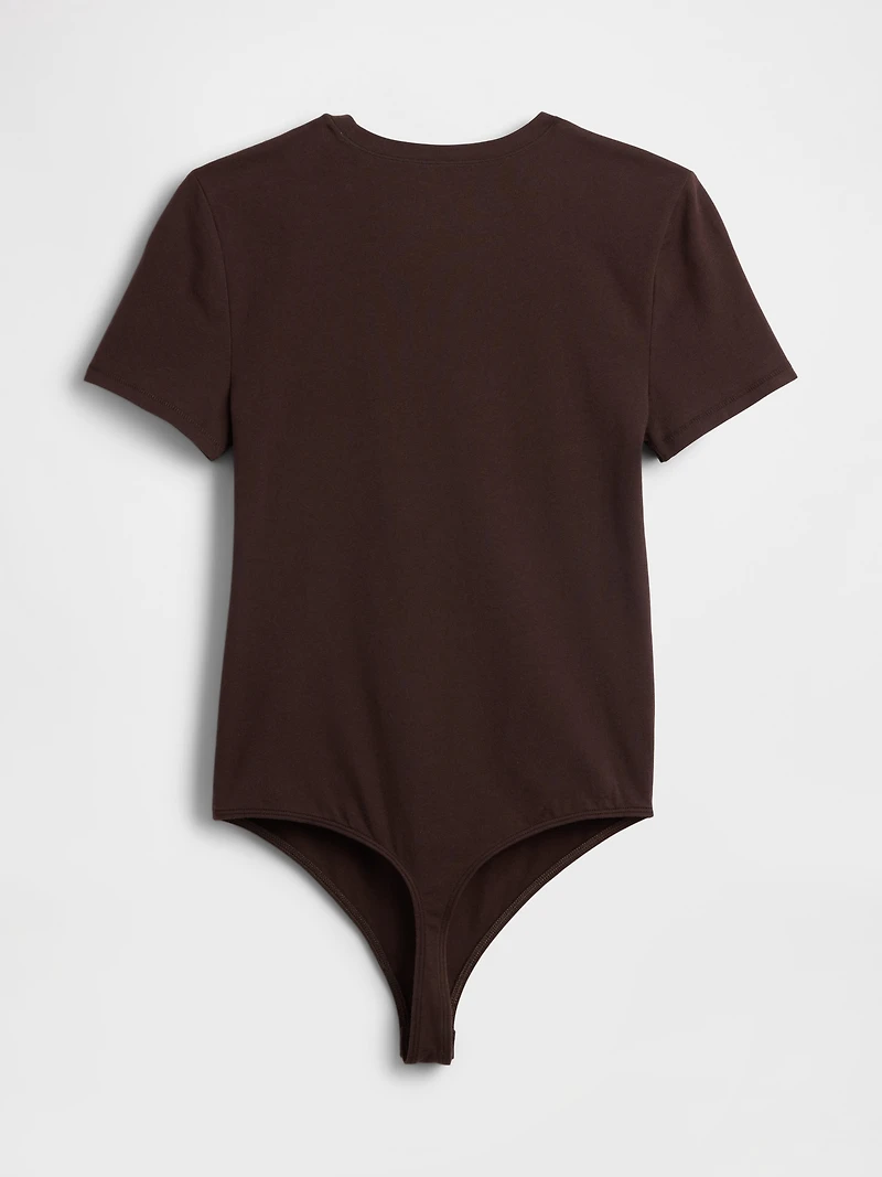 CloseKnit Jersey T-Shirt Thong Bodysuit