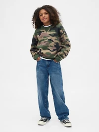 Kids Relaxed Crewneck Sweater