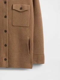 CashSoft Oversized Shirt Jacket