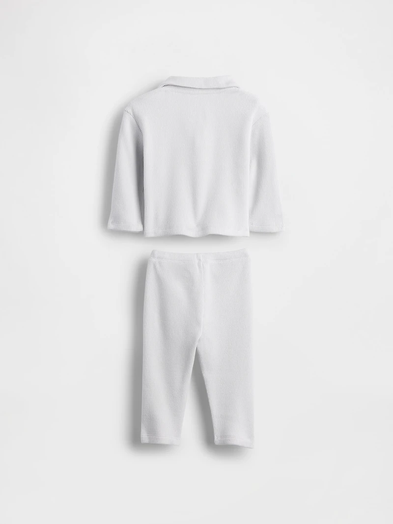 Baby Softspun Waffle Outfit Set