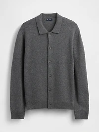 Merino Wool-Blend Cardigan Sweater