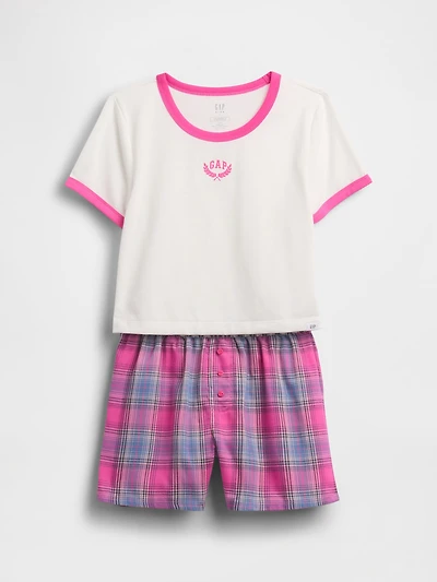 Kids Recycled PJ Short Set