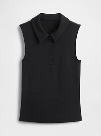 Modern Polo Crop Tank Top