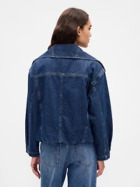 Denim Oversized Bubble Jacket