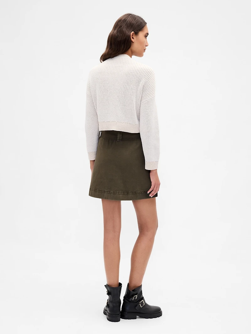 Belted Mini Skort