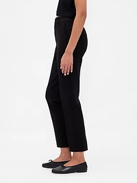 High Rise Ponte Slim Crop Pants