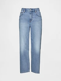 Mid Rise Relaxed Crop Jeans