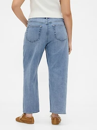 Mid Rise Relaxed Crop Jeans