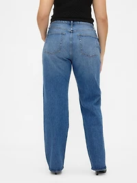 High Rise Relaxed Straight Jeans