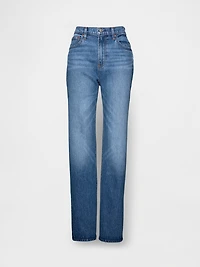 High Rise Relaxed Straight Jeans