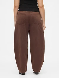 High Rise UltraSoft Crossover Barrel Jeans