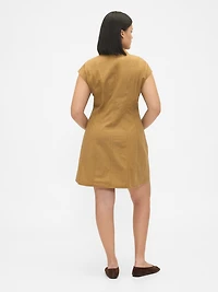 Poplin Seamed Shirtdress