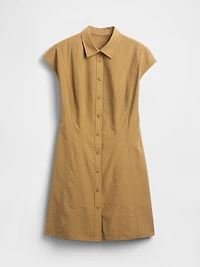 Poplin Seamed Shirtdress