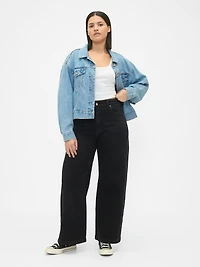 Sky High Rise Stride Wide-Leg Jeans