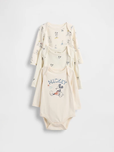 Gap × Disney Baby Organic Cotton Bodysuit (3-Pack)