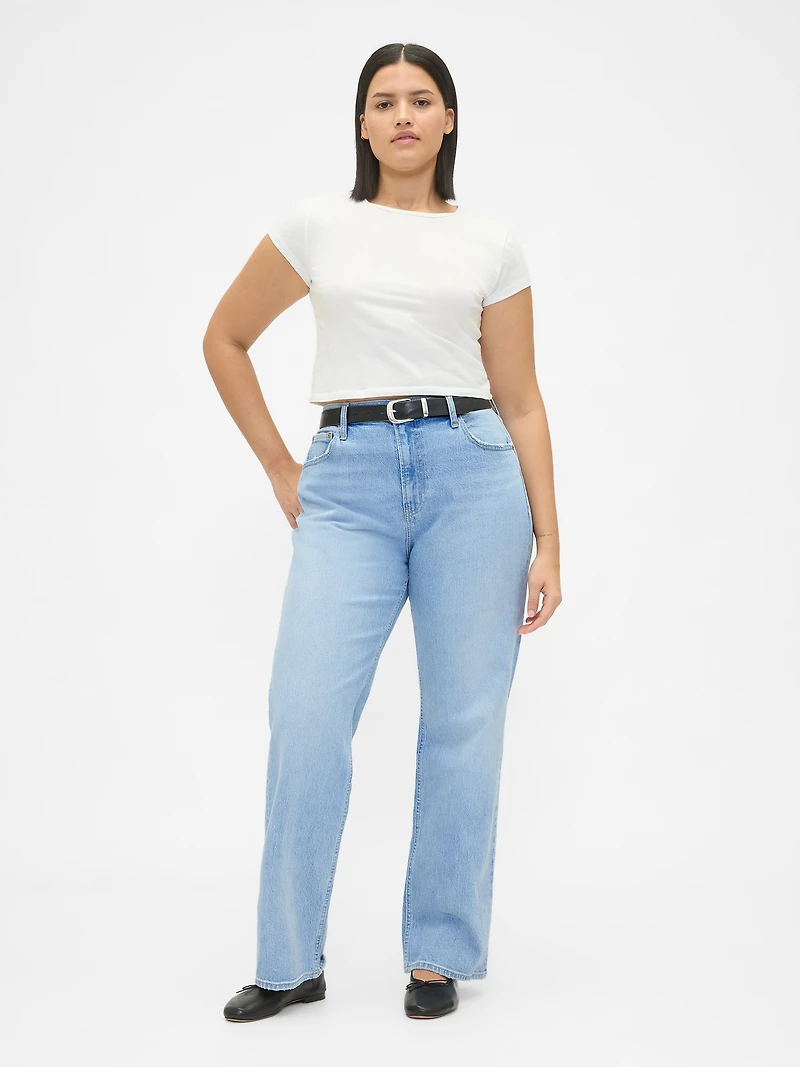 High Rise Relaxed Straight Jeans
