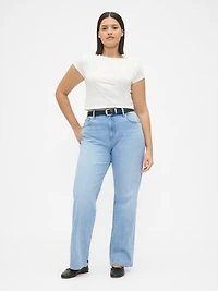 High Rise Relaxed Straight Jeans