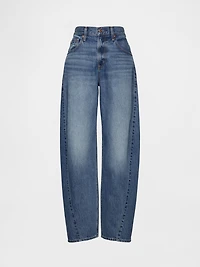 High Rise Baggy Barrel Jeans