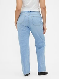 High Rise Relaxed Straight Jeans
