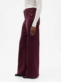 High Rise Stride Wide-Leg Jeans