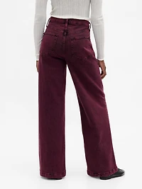 High Rise Stride Wide-Leg Jeans