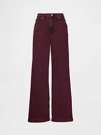 High Rise Stride Wide-Leg Jeans