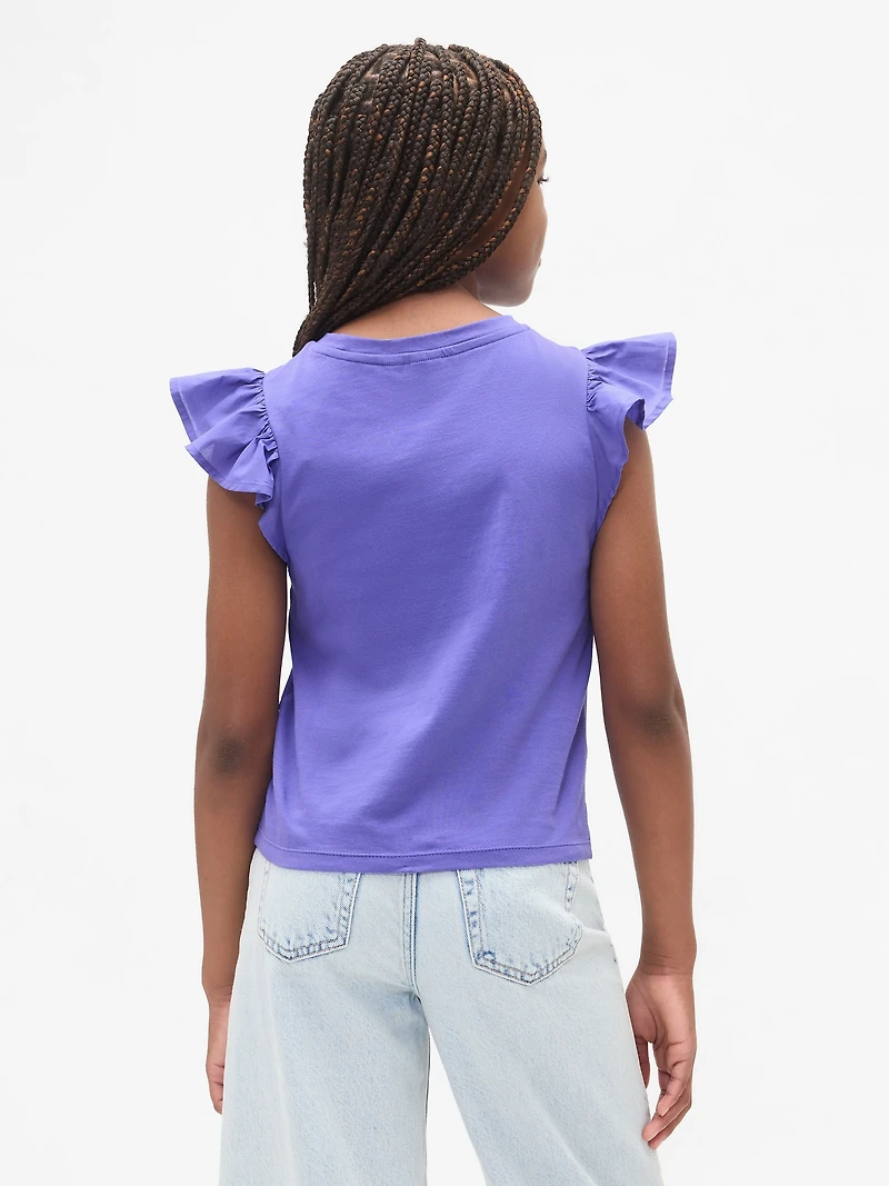 Kids Flutter-Sleeve T-Shirt